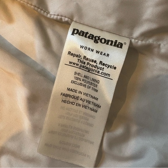 Patagonia Los Gatos Fuzzy Vest El Cap Khaki Sherpa Furry, Sz Lg - Picture 14 of 16